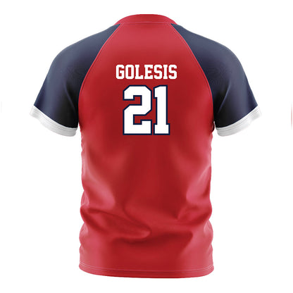Gonzaga - NCAA Men's Soccer : Nico Golesis - Red Soccer Jersey-1