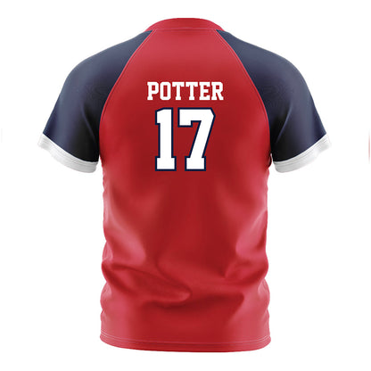 Gonzaga - NCAA Men's Soccer : Chase Potter - Red Soccer Jersey-1