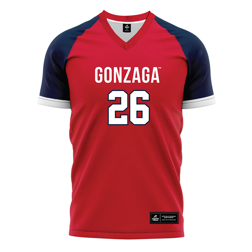 Gonzaga - NCAA Women's Soccer : Sofia Fox - Red Soccer Jersey-0