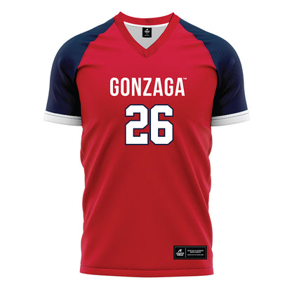 Gonzaga - NCAA Women's Soccer : Sofia Fox - Red Soccer Jersey-0