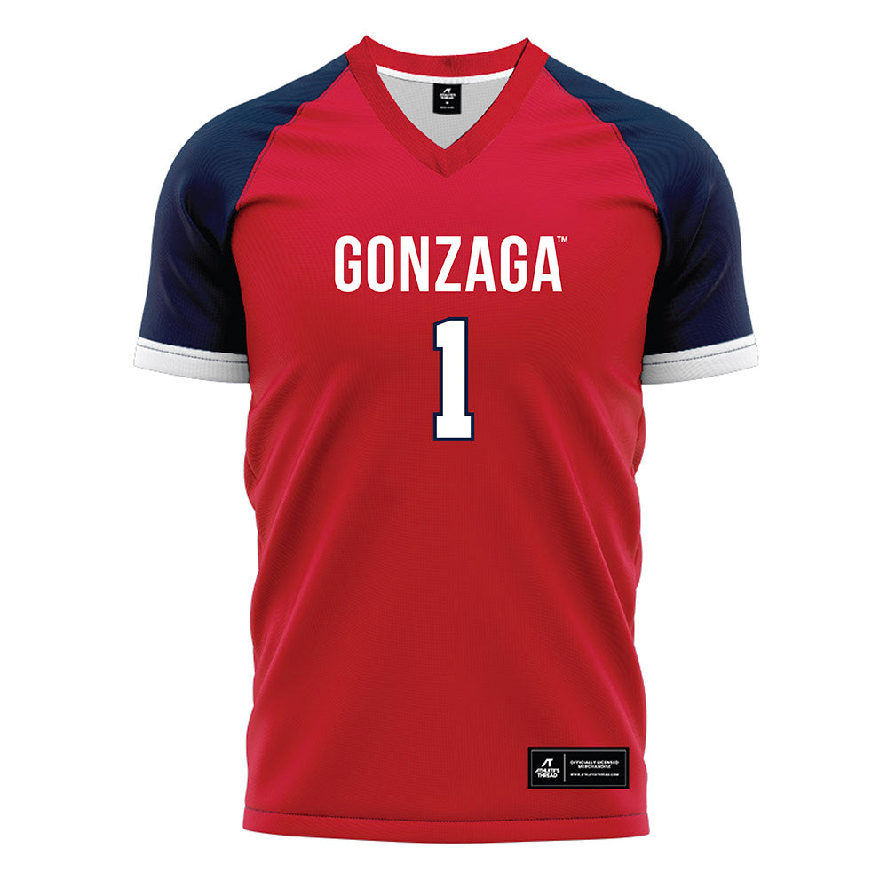 Gonzaga - NCAA Men's Soccer : Chema Preciado - Red Soccer Jersey-0