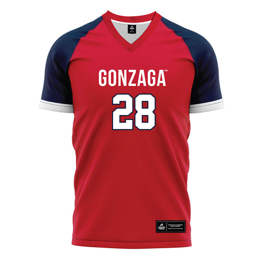 Gonzaga - NCAA Men's Soccer : Jelle van Deijck - Red Soccer Jersey