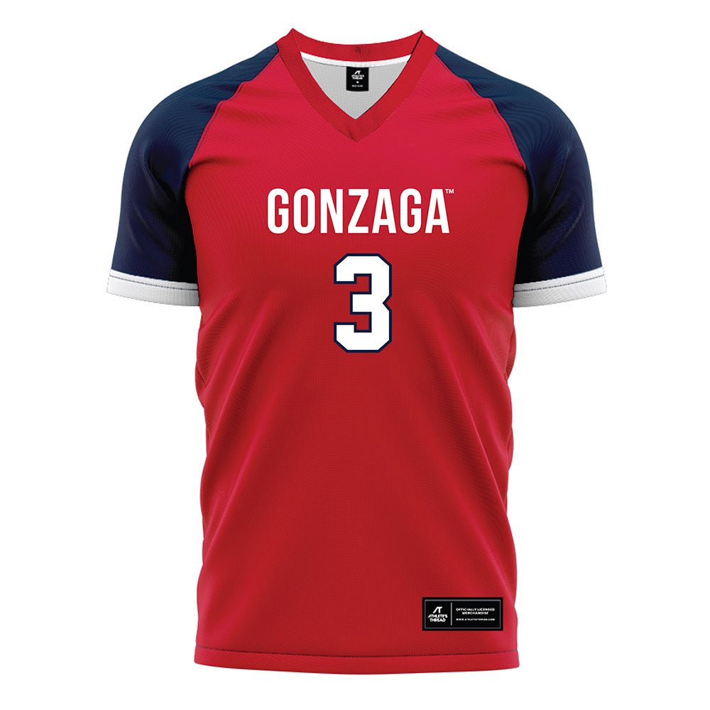 Gonzaga - NCAA Women's Soccer : Kylie Jones - Red Soccer Jersey