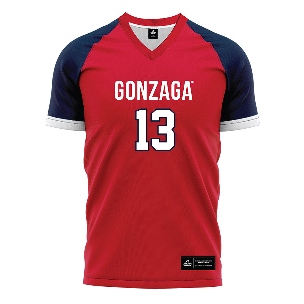 Gonzaga - NCAA Women's Soccer : Samantha Snorsky - Red Soccer Jersey-0