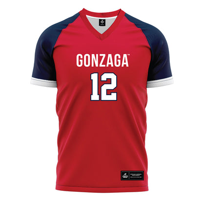 Gonzaga - NCAA Men's Soccer : Talan Rochelle - Red Soccer Jersey