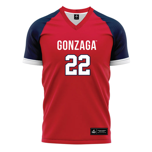 Gonzaga - NCAA Men's Soccer : Carlos Murillo Pavon - Red Soccer Jersey-0