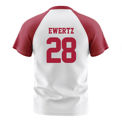 Arkansas - NCAA Women's Soccer : Kyndal Ewertz - White Soccer Jersey