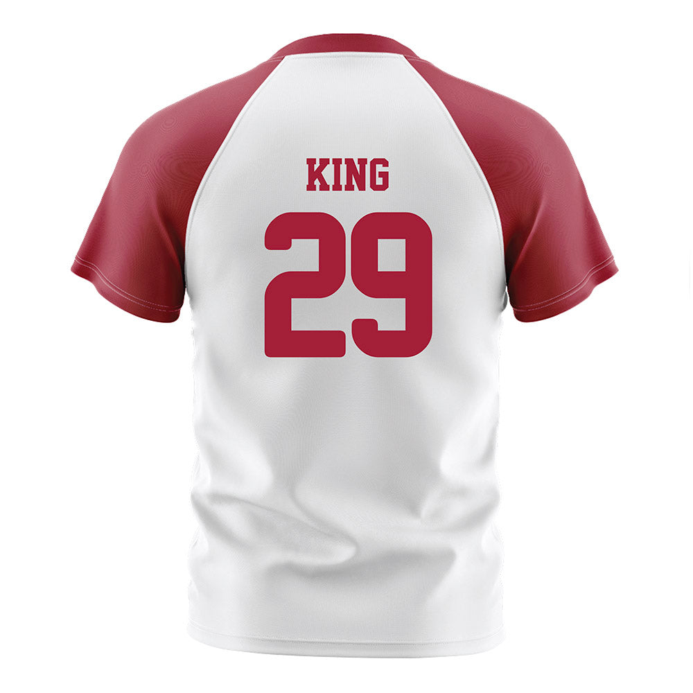 Arkansas - NCAA Women's Soccer : Audrey King - White Soccer Jersey