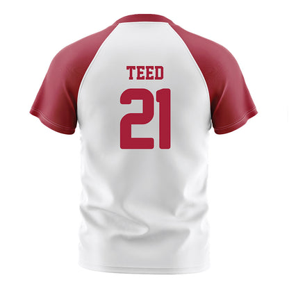Arkansas - NCAA Women's Soccer : Molly Teed - White Soccer Jersey-1