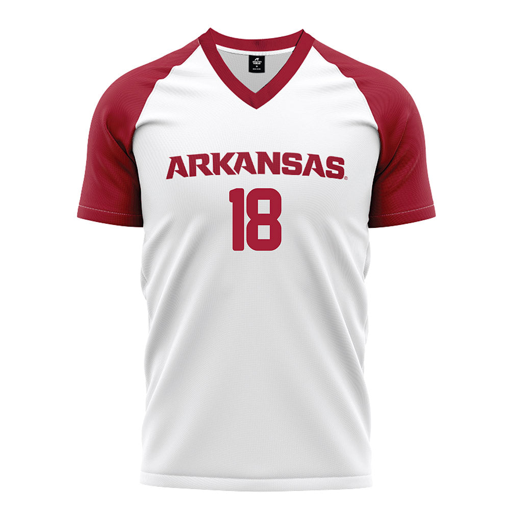 Arkansas - NCAA Women's Soccer : Avery Wren - White Soccer Jersey