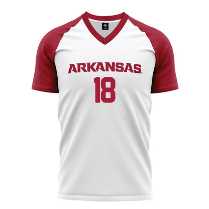 Arkansas - NCAA Women's Soccer : Avery Wren - White Soccer Jersey