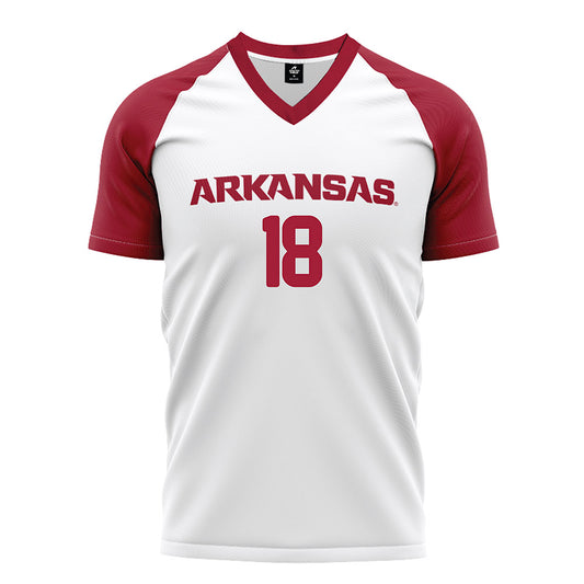 Arkansas - NCAA Women's Soccer : Avery Wren - White Soccer Jersey