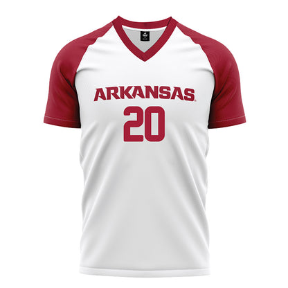 Arkansas - NCAA Women's Soccer : Kelsey Oyler - White Soccer Jersey