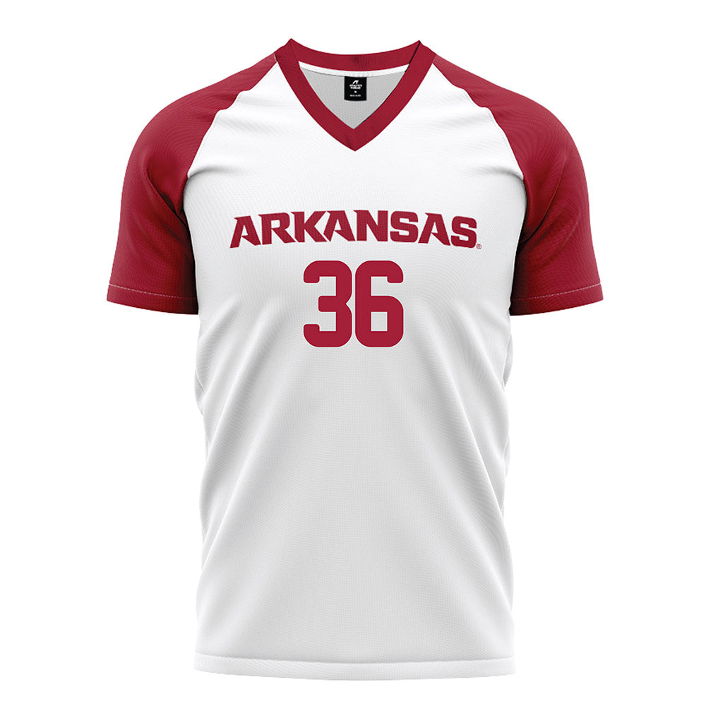Arkansas - NCAA Women's Soccer : Taylor Berman - White Soccer Jersey
