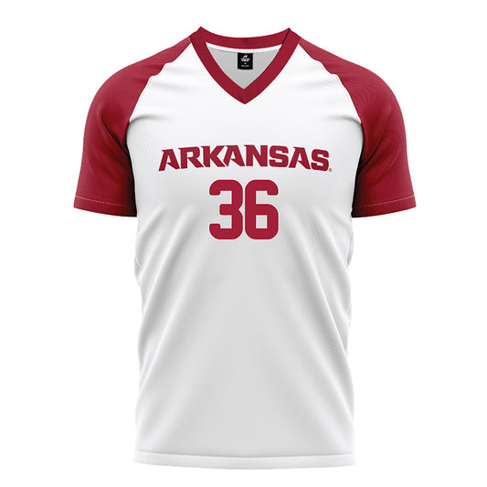 Arkansas - NCAA Women's Soccer : Taylor Berman - White Soccer Jersey