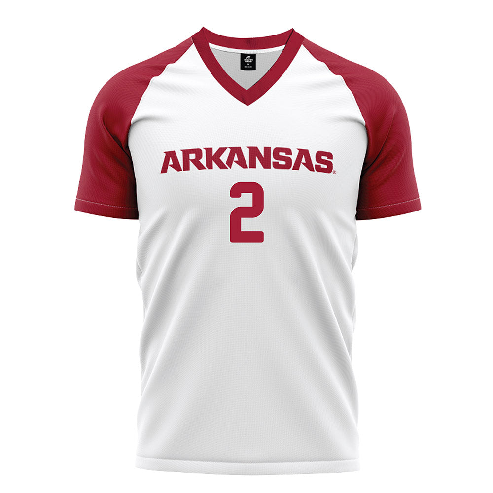 Arkansas - NCAA Women's Soccer : Keegan Smith - White Soccer Jersey