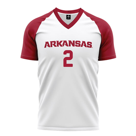 Arkansas - NCAA Women's Soccer : Keegan Smith - White Soccer Jersey