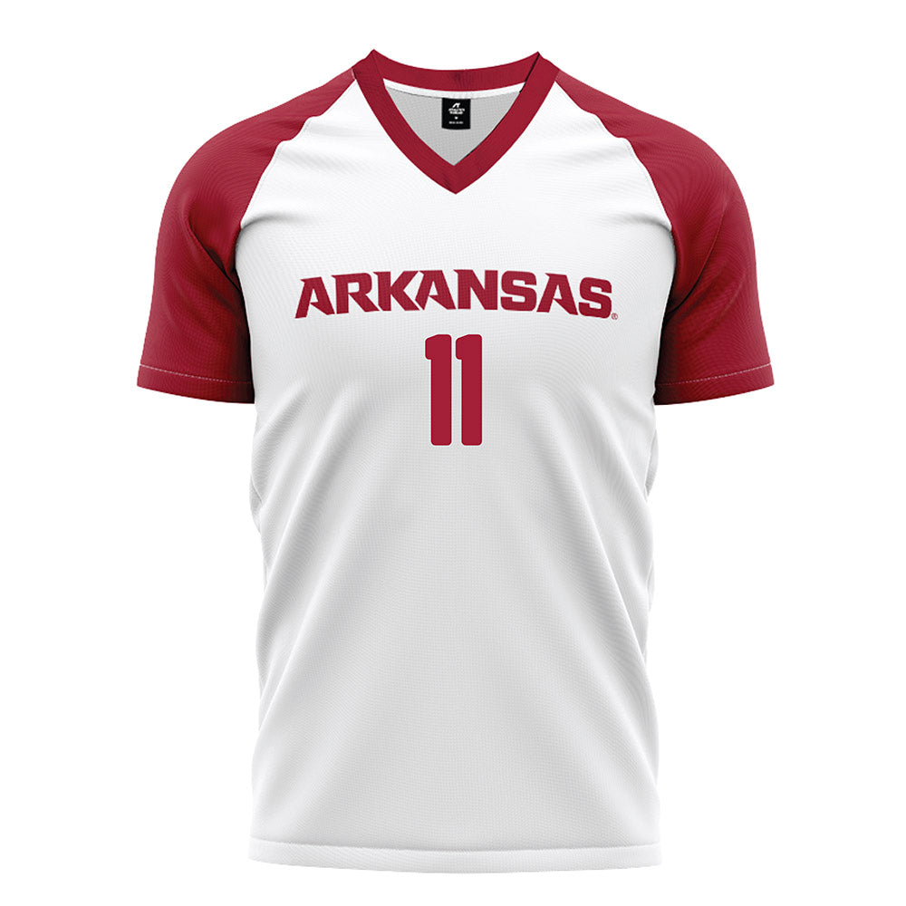 Arkansas - NCAA Women's Soccer : Kate Doyle - White Soccer Jersey