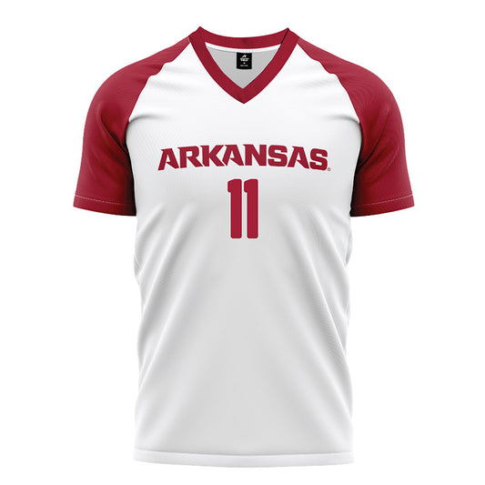 Arkansas - NCAA Women's Soccer : Aniyah Nurse Whyte - White Soccer Jersey-0