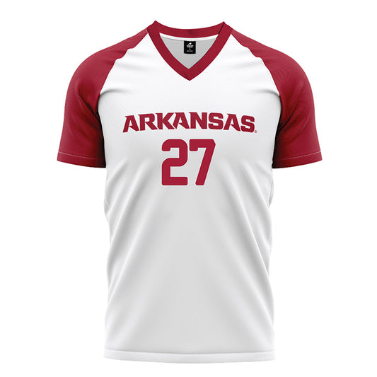 Arkansas - NCAA Women's Soccer : Dejionee Anderson - White Soccer Jersey