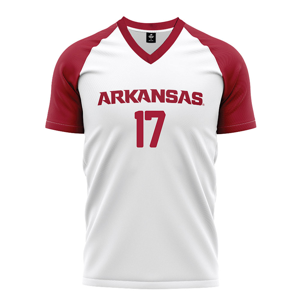 Arkansas - NCAA Women's Soccer : Kennedy Ball - White Soccer Jersey