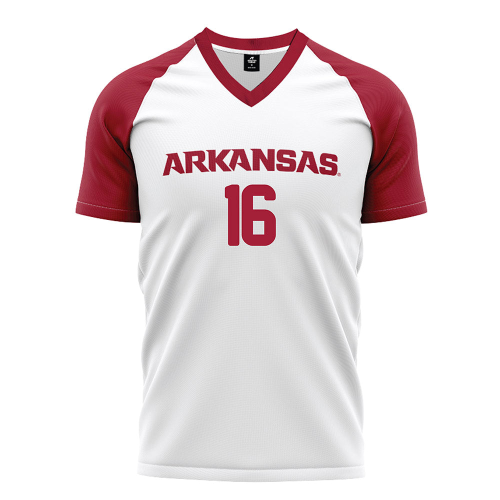 Arkansas - NCAA Women's Soccer : Audrey Shackelford - White Soccer Jersey