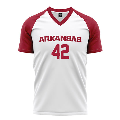 Arkansas - NCAA Women's Soccer : Taylor Tommack - White Soccer Jersey