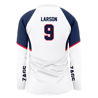 Gonzaga - NCAA Women's Volleyball : Autumn Larson - White Volleyball Jersey