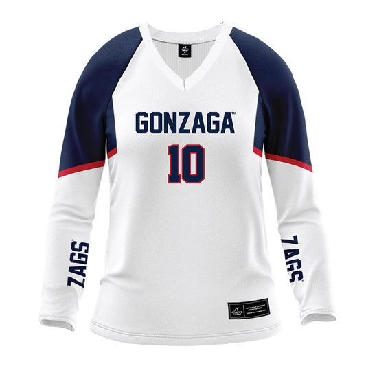 Gonzaga - NCAA Women's Volleyball : Madison Cugino - White Volleyball Jersey-0