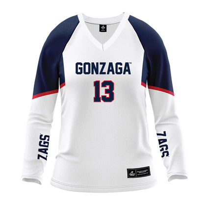 Gonzaga - NCAA Women's Volleyball : Mia Clyburn - White Volleyball Jersey-0