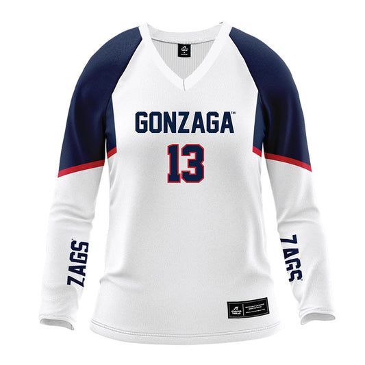 Gonzaga - NCAA Women's Volleyball : Mia Clyburn - White Volleyball Jersey-0
