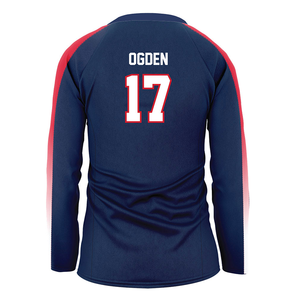 Gonzaga - NCAA Women's Volleyball : Hayley Ogden - Navy Volleyball Jersey-1