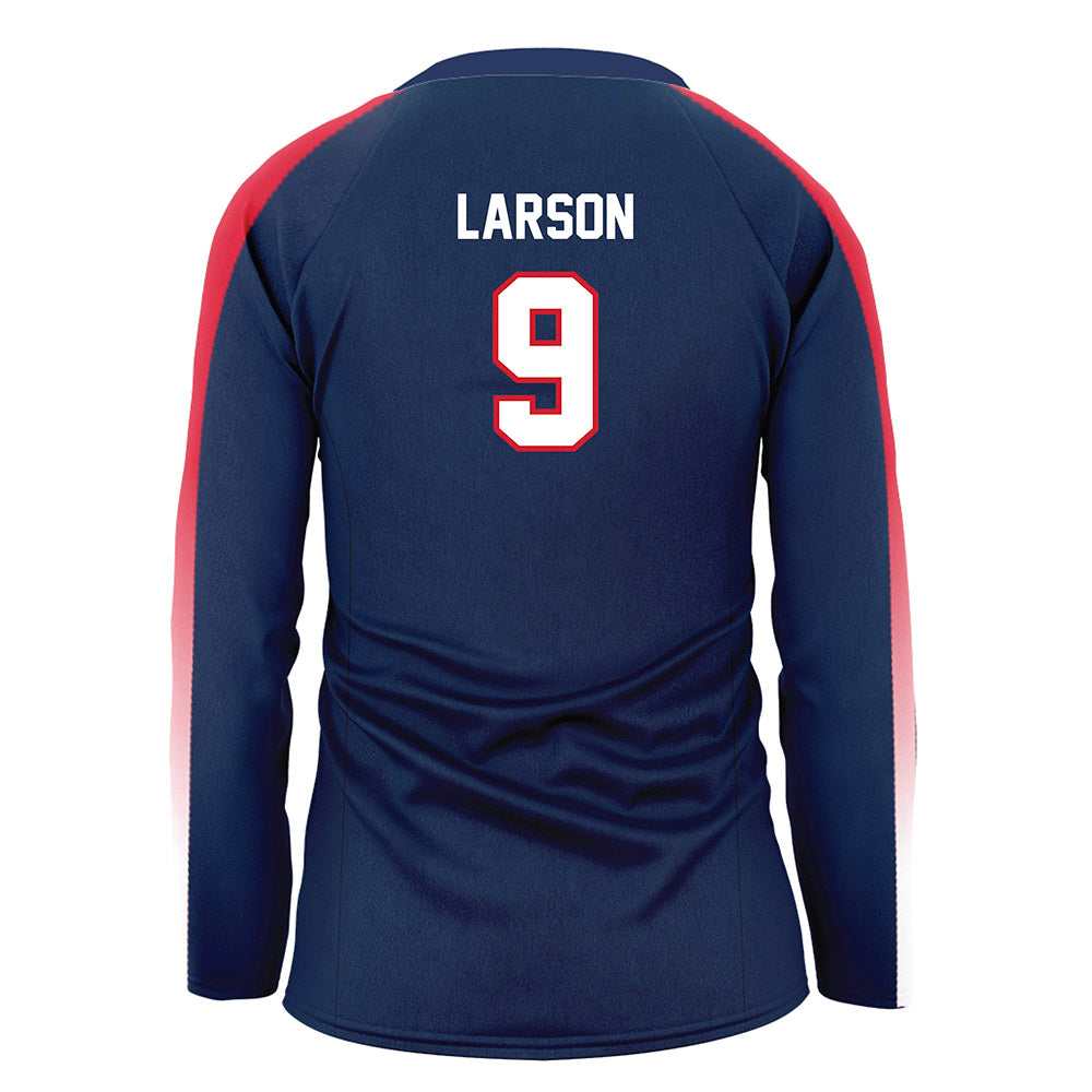 Gonzaga - NCAA Women's Volleyball : Autumn Larson - Navy Volleyball Jersey