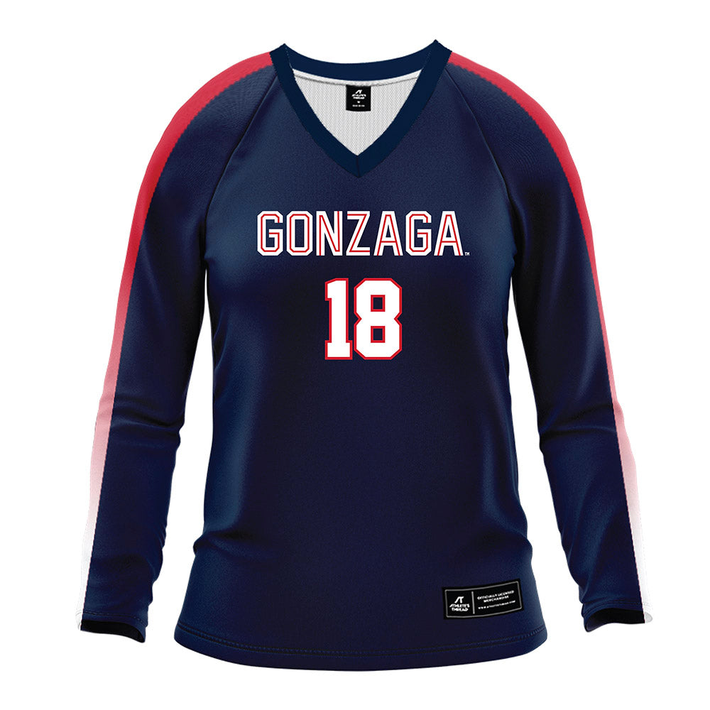 Gonzaga - NCAA Women's Volleyball : Raechelle Dykstra - Navy Volleyball Jersey