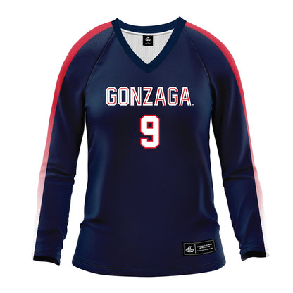 Gonzaga - NCAA Women's Volleyball : Autumn Larson - Navy Volleyball Jersey