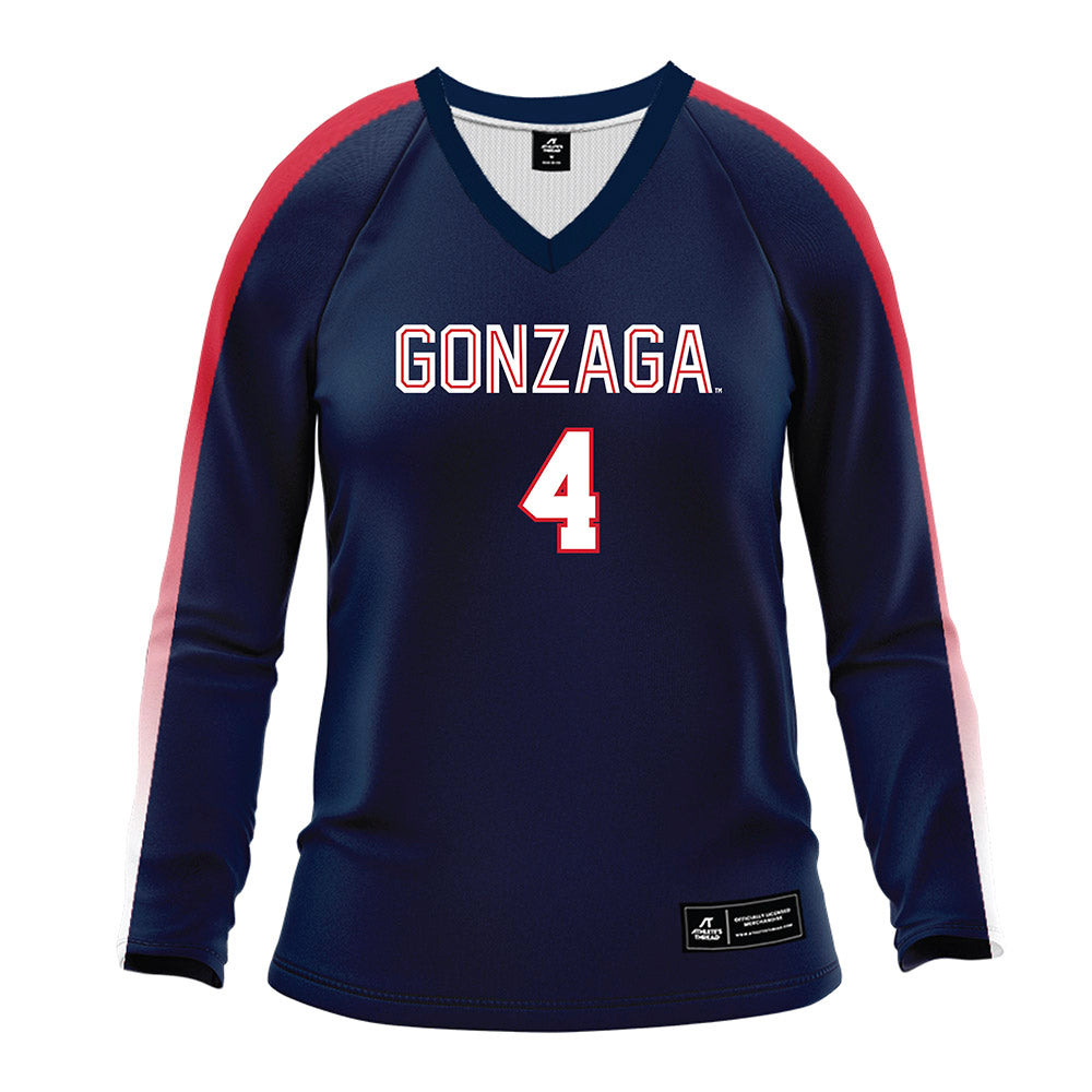 Gonzaga - NCAA Women's Volleyball : Krista Kostoff - Navy Volleyball Jersey-0