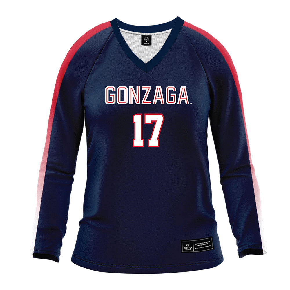 Gonzaga - NCAA Women's Volleyball : Hayley Ogden - Navy Volleyball Jersey-0