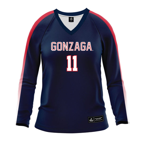Gonzaga - NCAA Women's Volleyball : Carina Zaldivar - Navy Volleyball Jersey-0