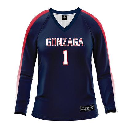 Gonzaga - NCAA Women's Volleyball : Kelly McAuley - Navy Volleyball Jersey-0