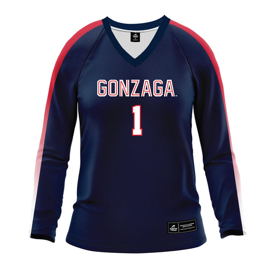 Gonzaga - NCAA Women's Volleyball : Kelly McAuley - Navy Volleyball Jersey-0