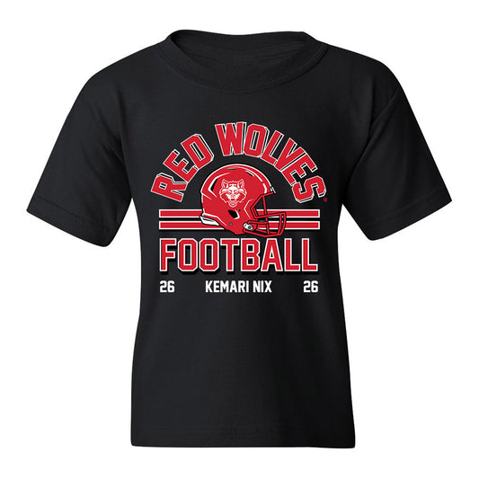 Arkansas State - NCAA Football : Kemari Nix - Youth T-Shirt