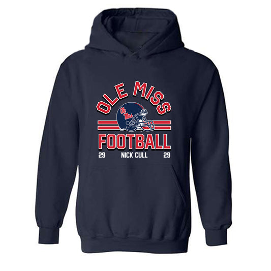 Ole Miss - NCAA Football : Nick Cull - Classic Fashion Shersey Hooded Sweatshirt-0