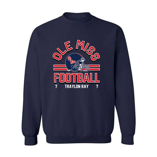 Ole Miss - NCAA Football : Traylon Ray - Classic Fashion Shersey Crewneck Sweatshirt-0