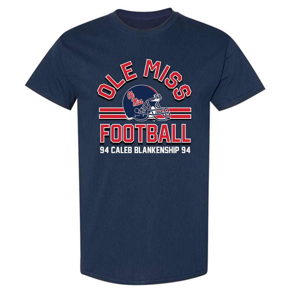 Ole Miss - NCAA Football : Caleb Blankenship - Classic Fashion Shersey T-Shirt-0