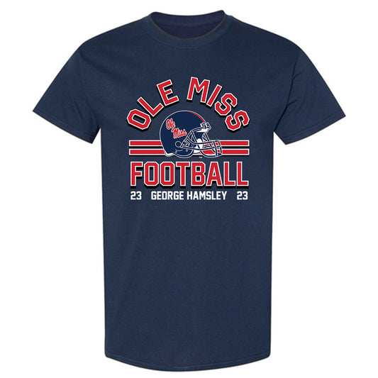 Ole Miss - NCAA Football : George Hamsley - Classic Fashion Shersey T-Shirt-0