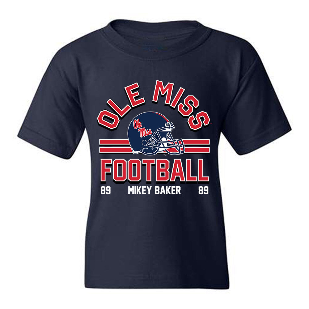 Ole Miss - NCAA Football : Mikey Baker - Classic Fashion Shersey Youth T-Shirt-0