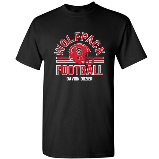 NC State - NCAA Football : Davion Dozier - Classic Fashion Shersey T-Shirt-0