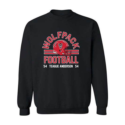 NC State - NCAA Football : Teague Andersen - Classic Fashion Shersey Crewneck Sweatshirt-0