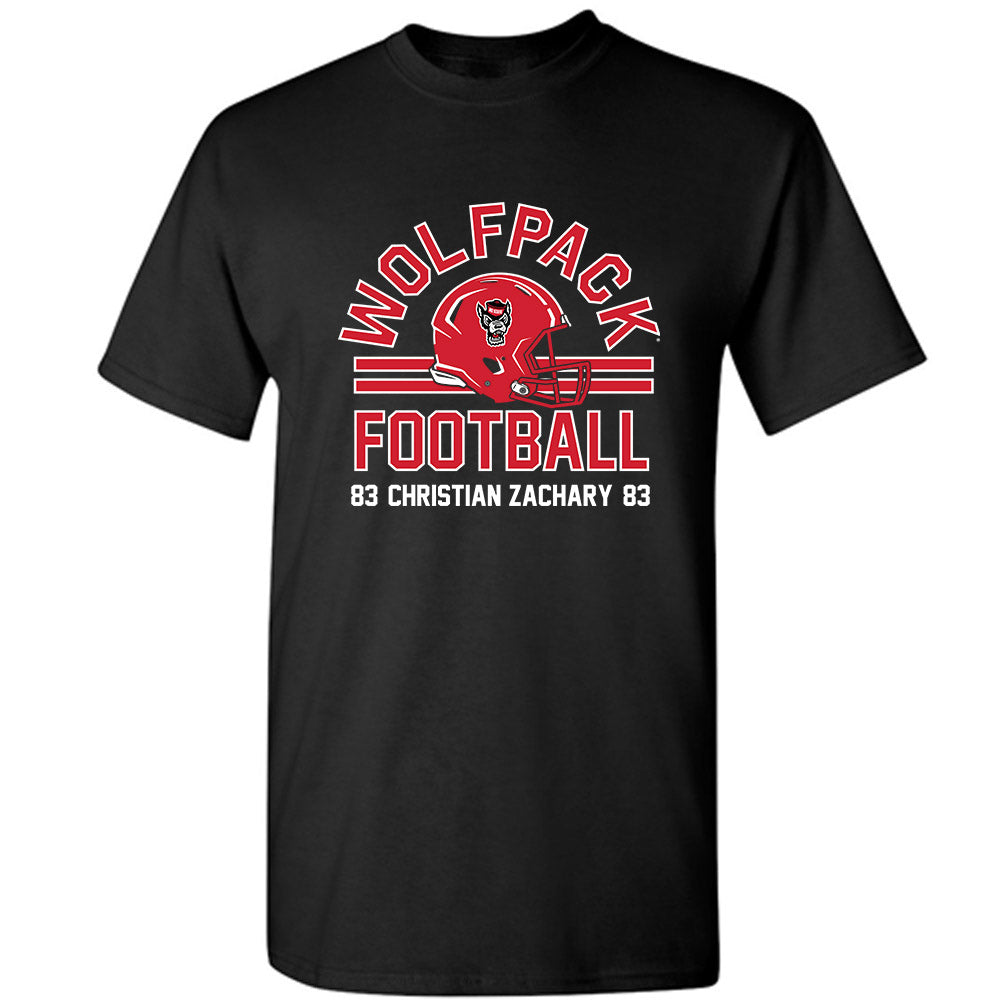 NC State - NCAA Football : Christian Zachary - Classic Fashion Shersey T-Shirt-0