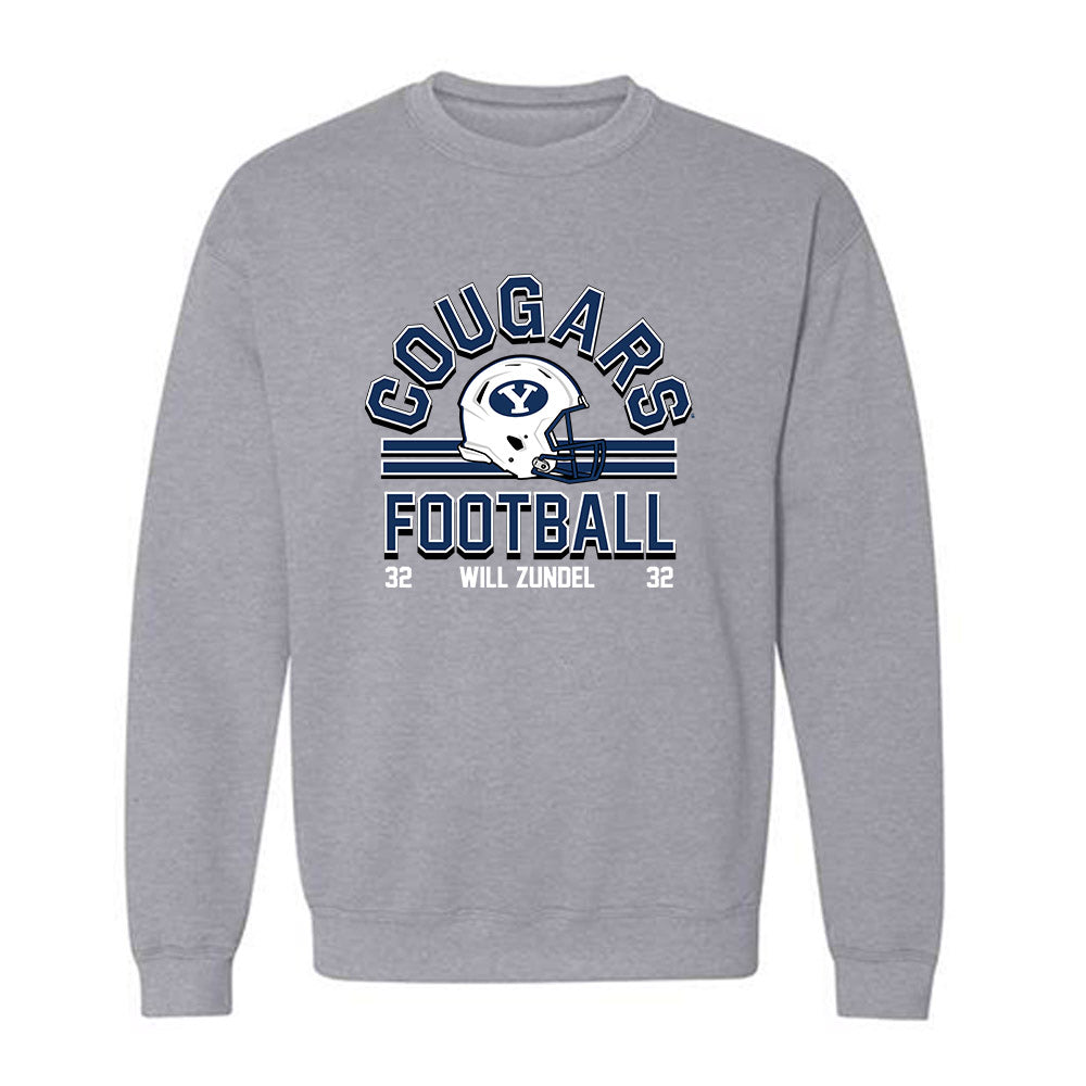 BYU - NCAA Football : Will Zundel - Crewneck Sweatshirt